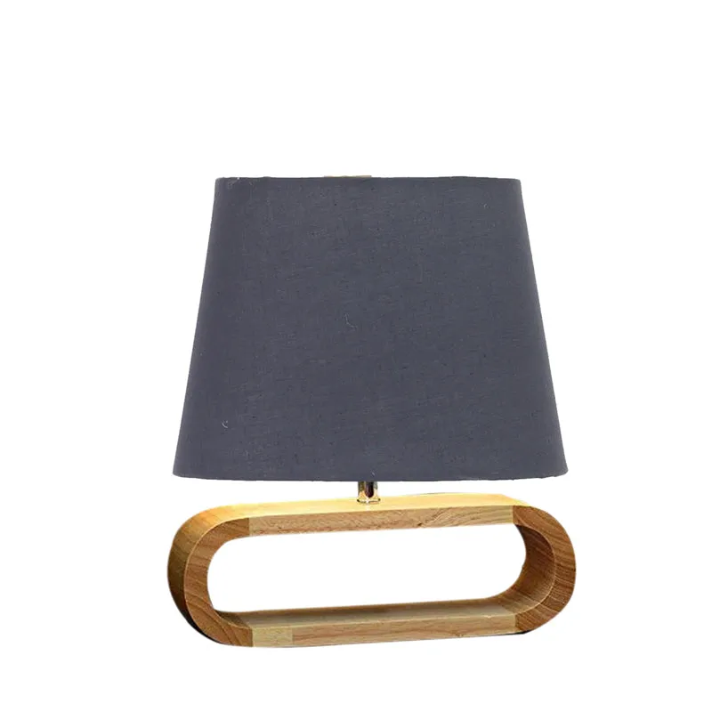 Cotin I Curve Cotton Table Lamp - Grey,Brown media 6