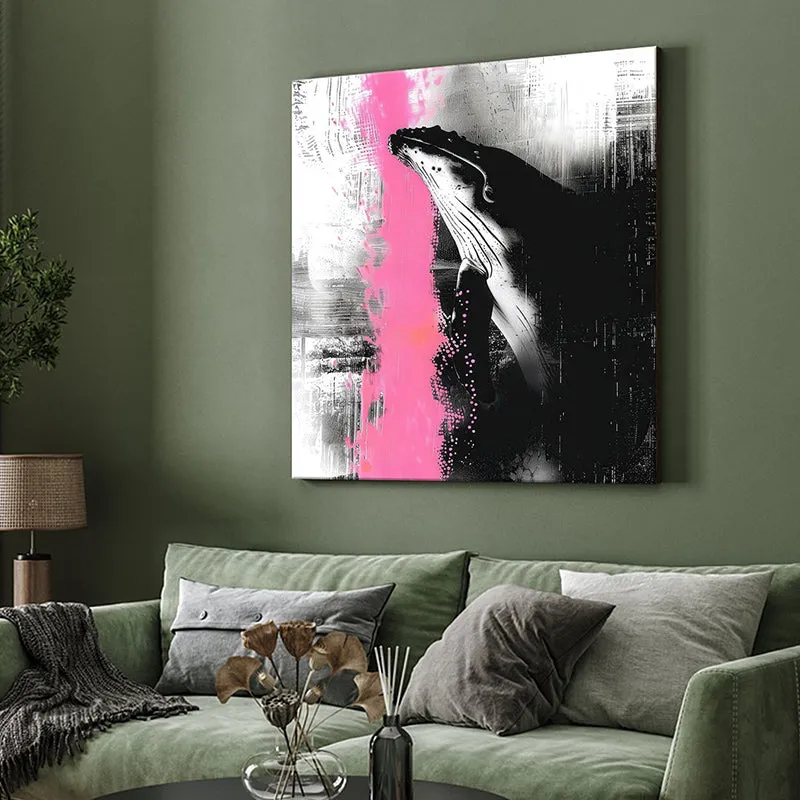 Whale Graffiti Abstract Wall Painting media 4