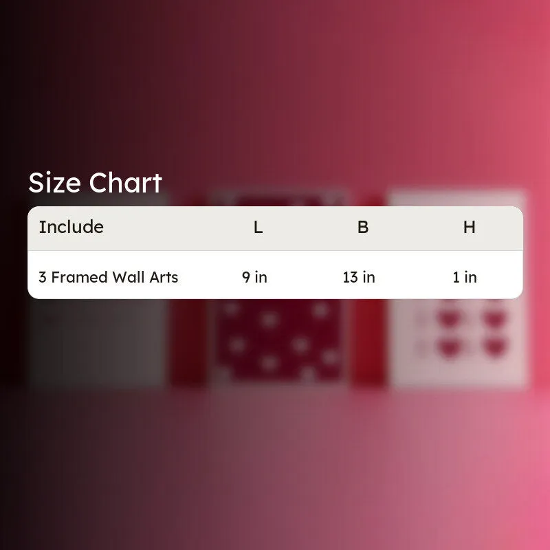 Ti Amo Paper Wall Art (Red) - Set Of Three media 5