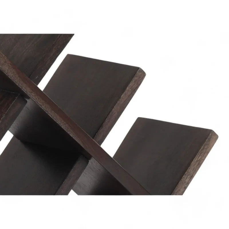 Xverox Sheesham Wooden Wine Rack - Black media 6