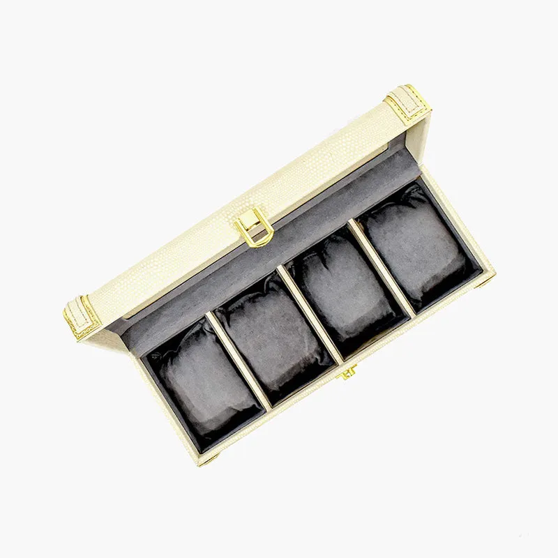 Tisquo I Faux Leather Watch Organizer - Ivory media 5
