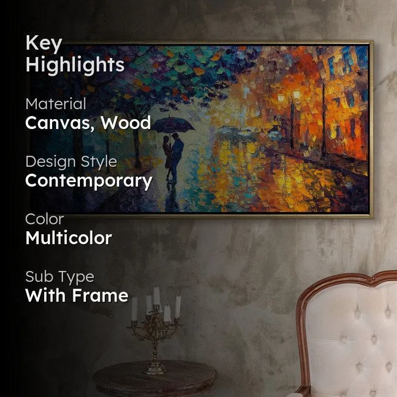 Amoria Canvas Wall Painting With Frame media 2