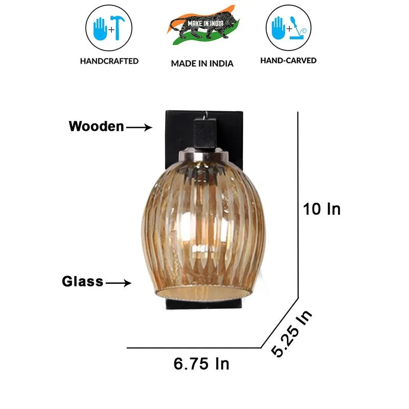 Vintage Glow Stripes Glass Wall Lamp media 9