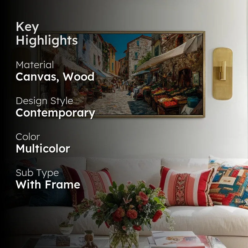 Urbanza Canvas Wall Painting With Frame media 2