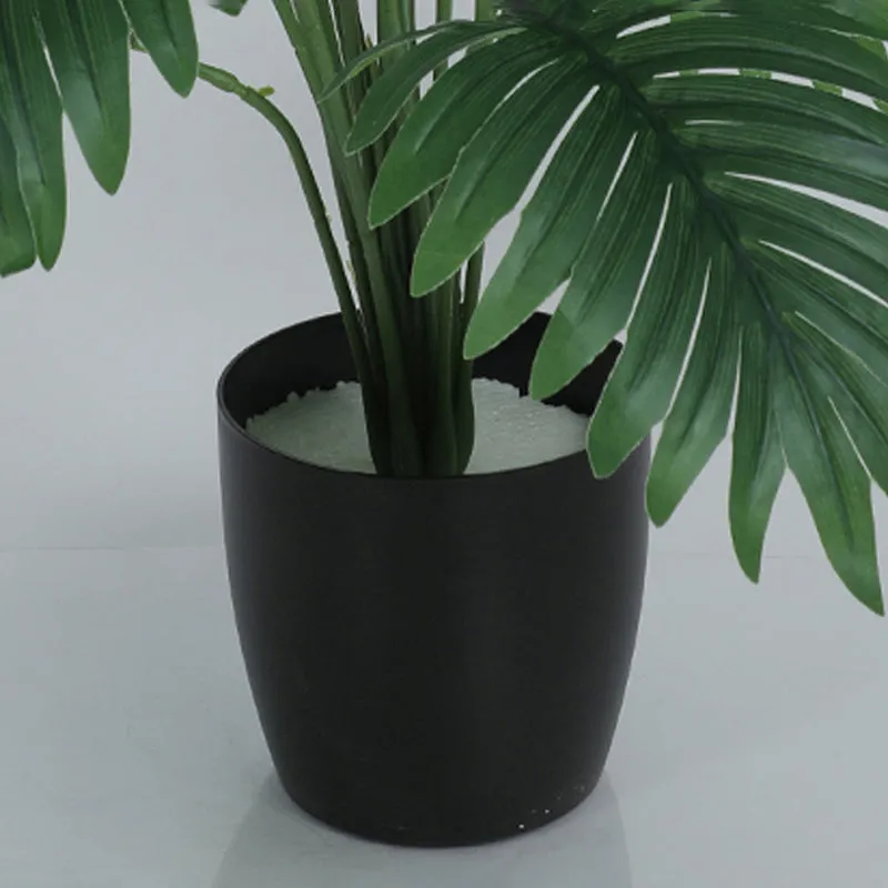 Leafire Artificial Palm With Black Plastic Pot - 2.5 Feet media 4