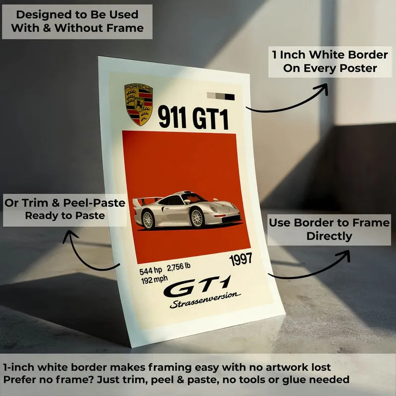 Porsche Powerhouse Wall Poster - Beige media 8