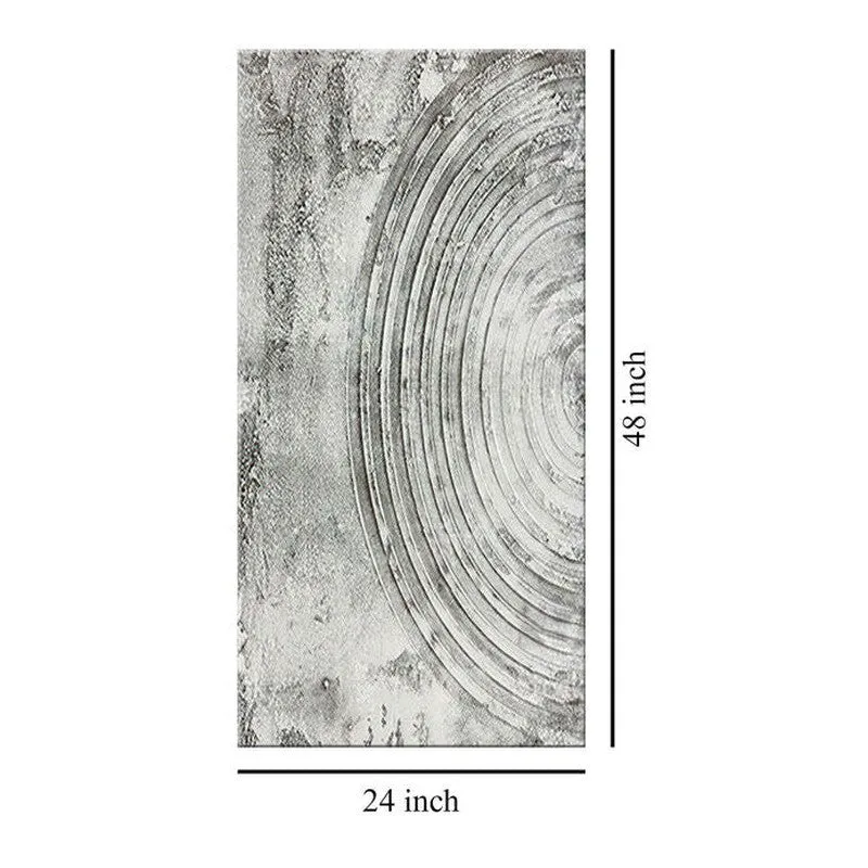 Black and White Circular Wall Painting media 7