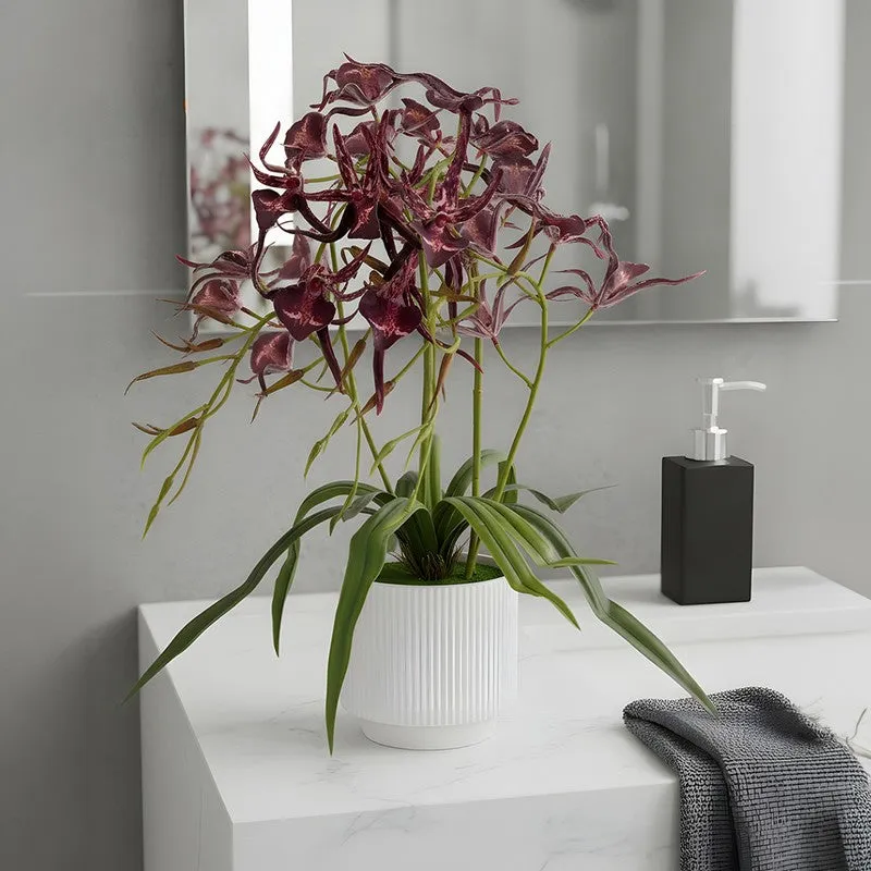 AarviDecor Wine Blossom Silk Artificial Plants media 5