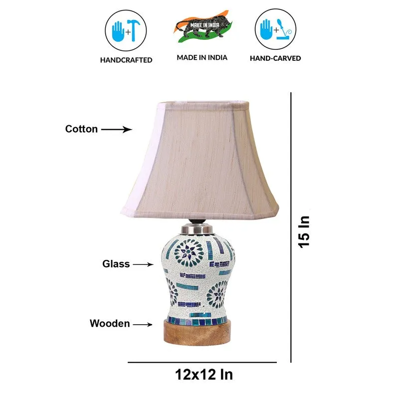Sonara Square Wooden Table Lamp - Multicolor media 9