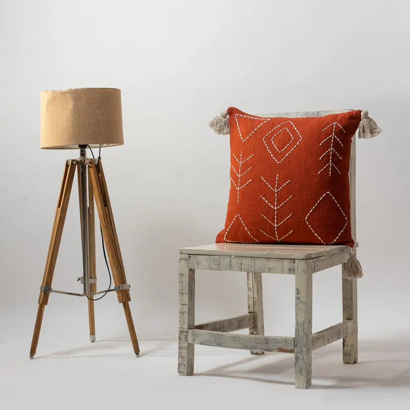 Thread Glyph I Embroidered Cushion Cover media 2