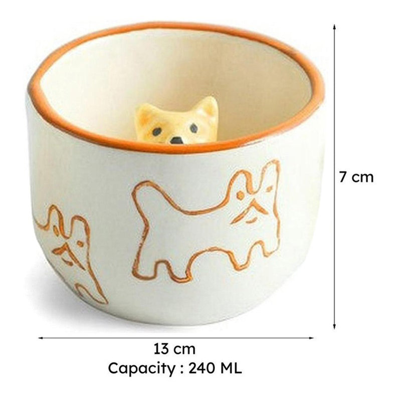 Cute Ceramic Tea Cup (240 mL) media 8