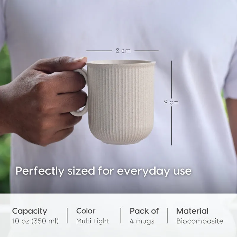 Eco Rice Husk Coffee Mug (350 mL Each) - Set of Four media 8