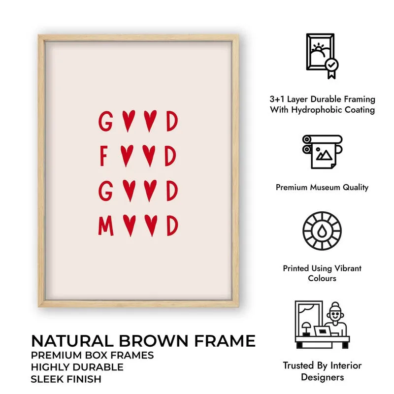Kitchen Quotes Archival Canvas Wall Art - Brown,Red media 11
