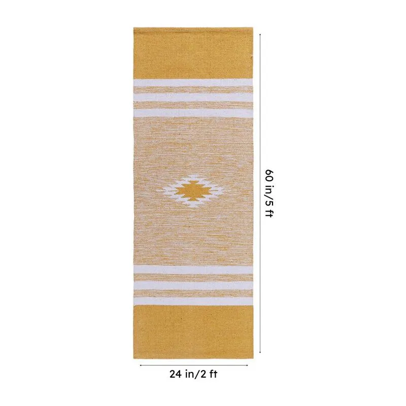 Decoria Cotton Runner Rug - Yellow media 8