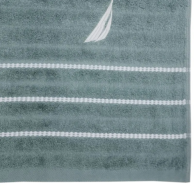 Nautica Oasis Stripe Bath Towel - Green media 5