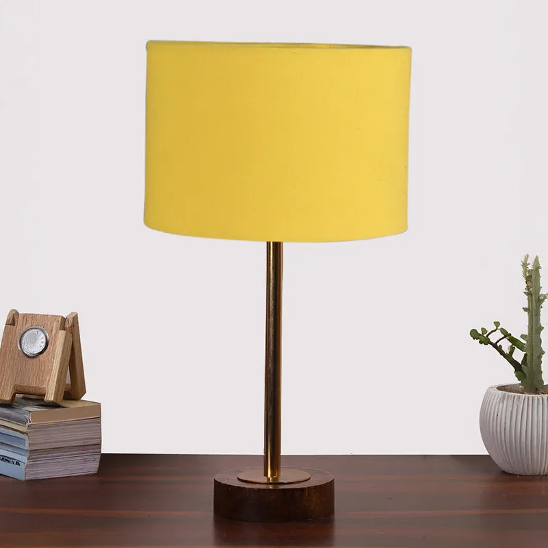 Cotin I Rodin Wooden Table Lamp - Yellow,Gold,Brown media 3