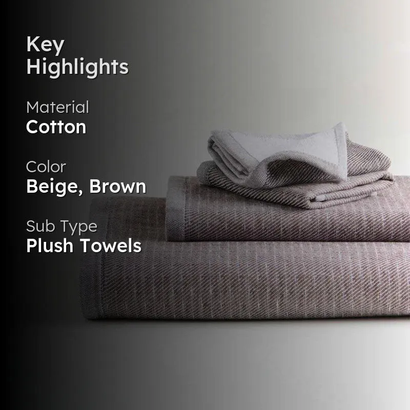 Absorbo Bamboo Terry Towel Combo (Peat) - Four Piece Set media 2