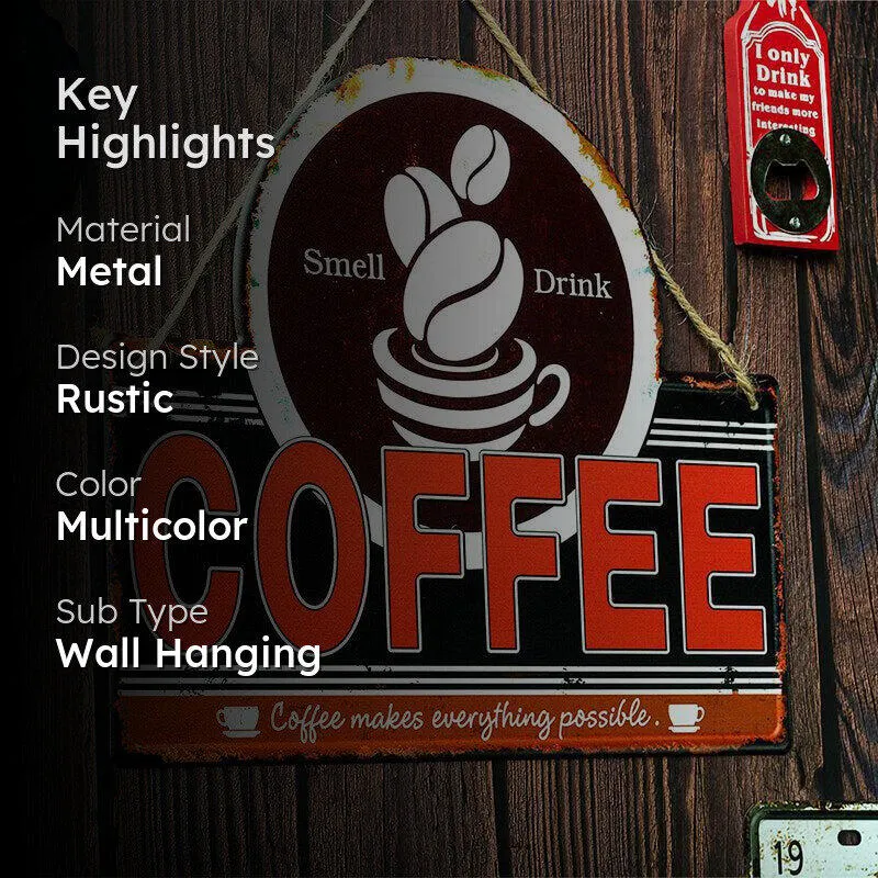 Retro Metal Wall Accent - 2