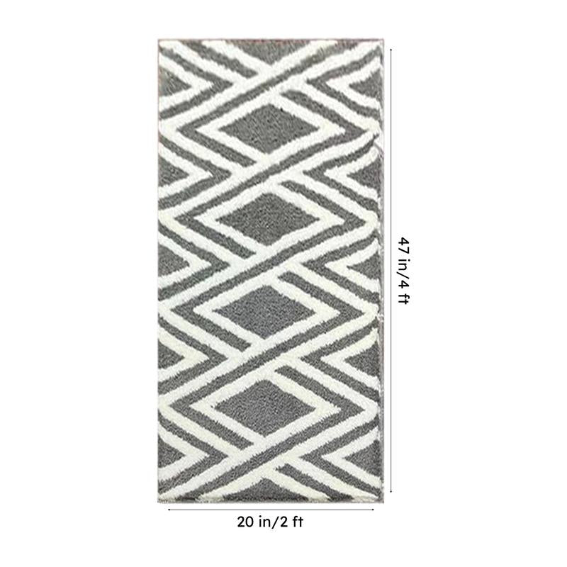 Luxe Plush Micro Fiber Runner Rug - grey media 10