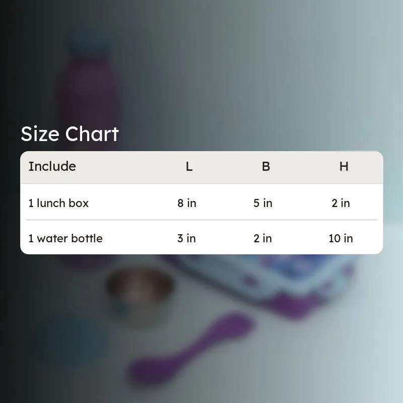 Elsa & Anna Lunch Box 700 ML With 650 ML Lunch Box - Two Piece Set media 6