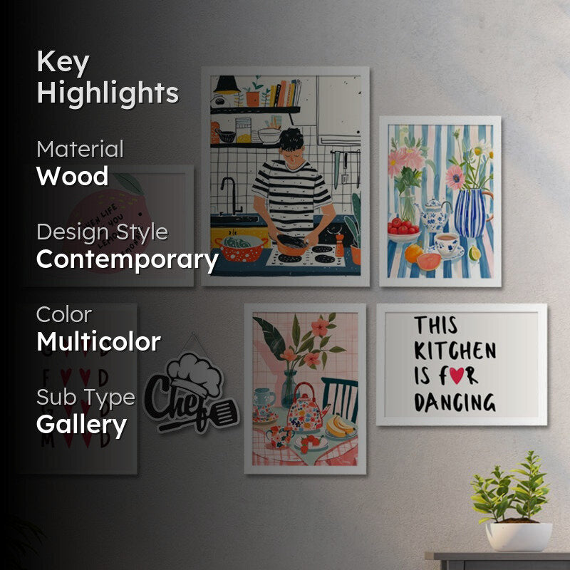 Foodie Comics Wall Art - Set Of Seven media 2