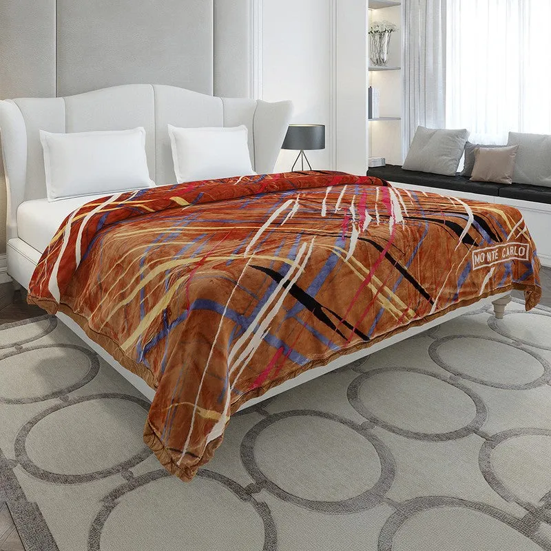 Monte Carlo Autumn Whirl Blanket - 720 GSM media 1