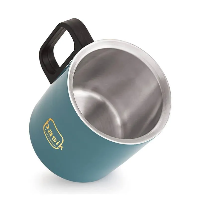 Moira Stainless Steel Coffee Mug (270 mL) - Blue media 4