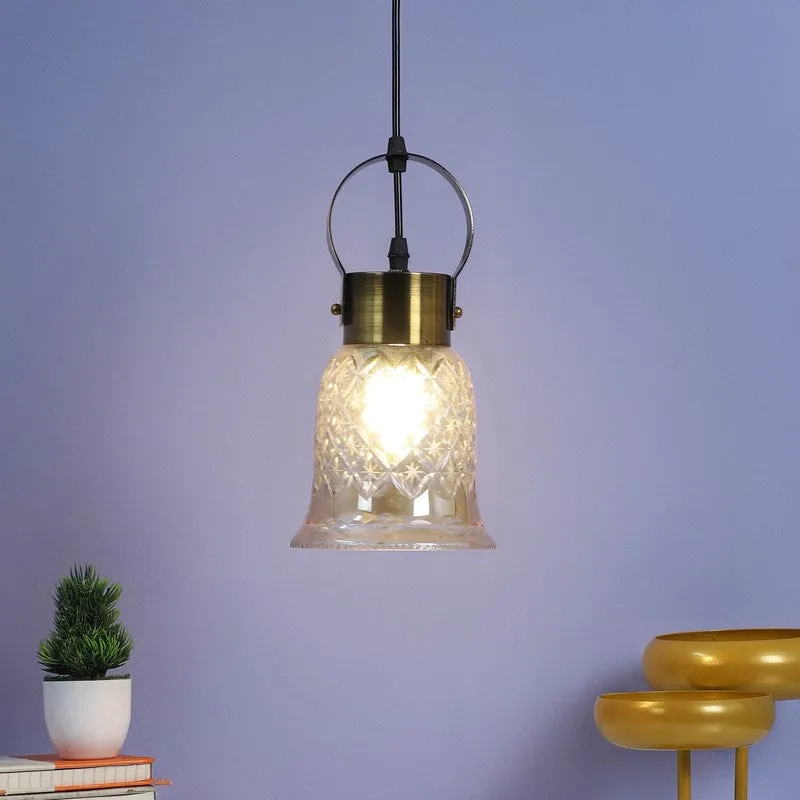 Eloria Pendant Glass Ceiling Lamp media 1