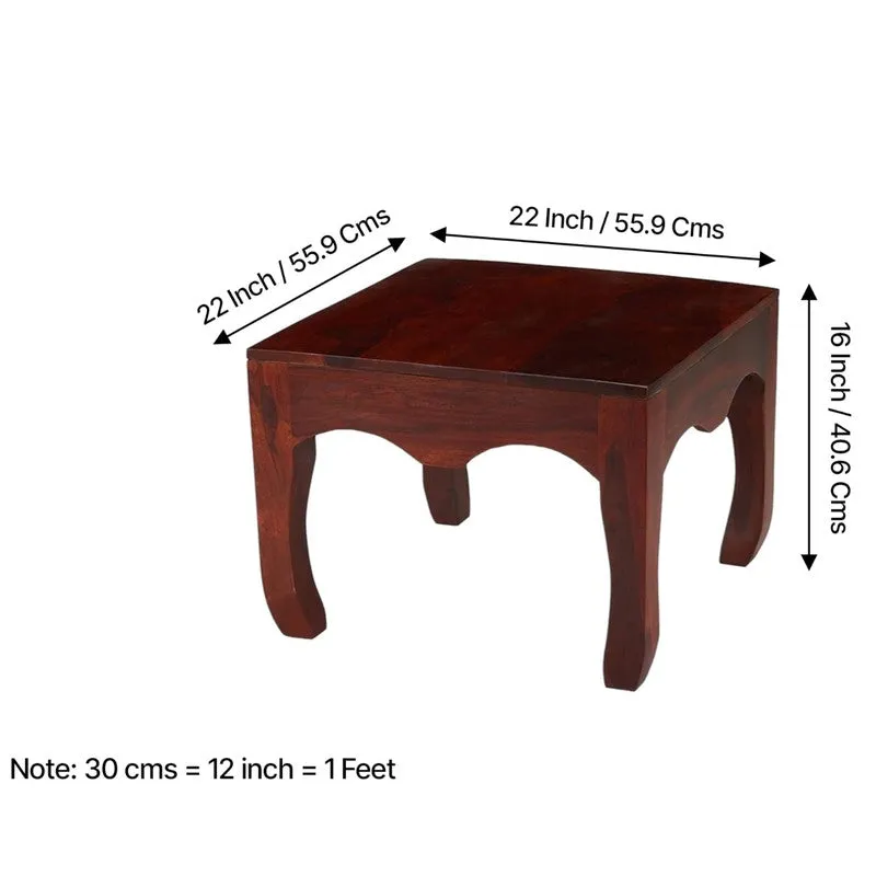 Rervon Sheesham Wooden Center Table - Deep Brown media 10