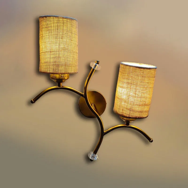 LumiBranch Dual Jute Wall Lamp - Beige media 5