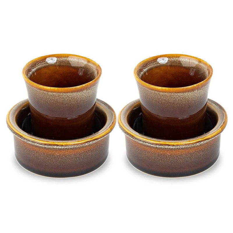 Vriksha Coffee Ceramic Dabara Set (120 ML) - Four Piece Set media 6