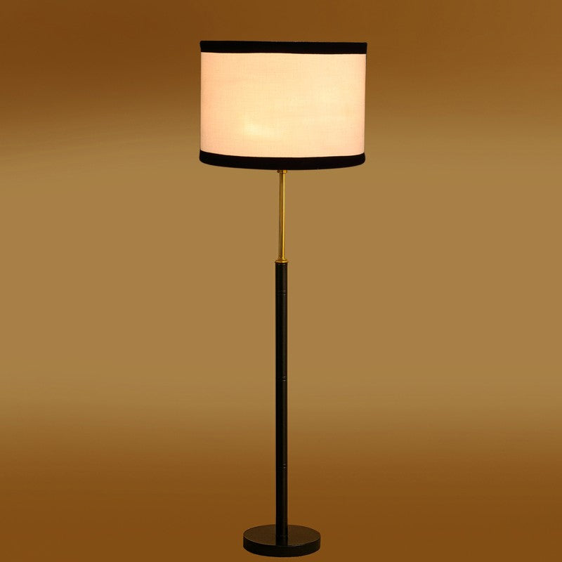 Nordic Glow Wooden Floor Lamp - White & Black media 7