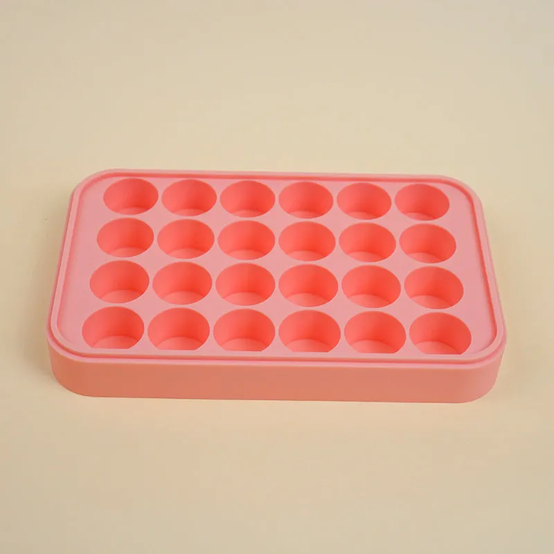 Geometric Silicone 24-Cube Ice Mould - Pink media 3