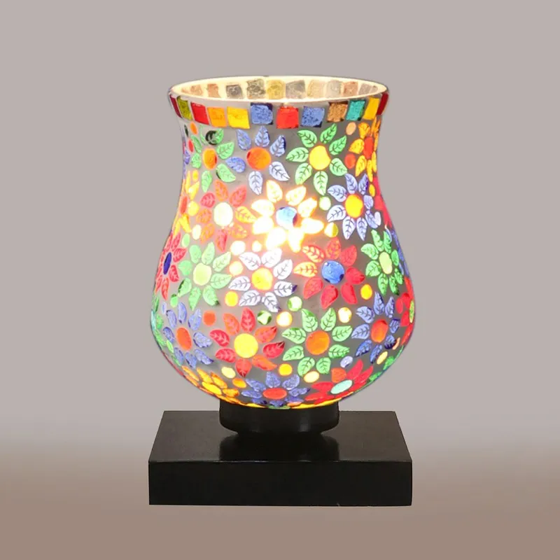 Lumiva Mosaic Glass Table Lamp - Multicolor media 7
