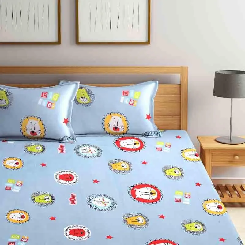 Crazy About Cartoons Bedsheet - 140 GSM media 1