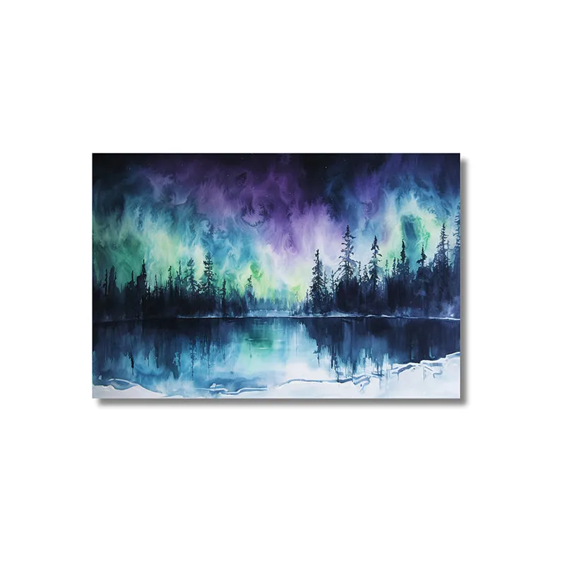 Magical Aurora Wall Painting media 3