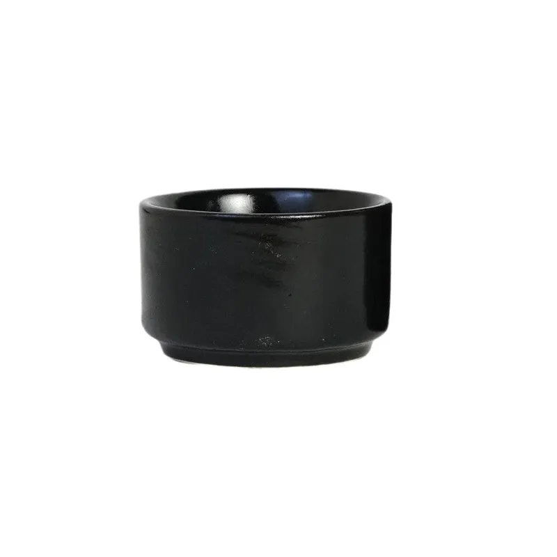 Culixa Ceramic Dip Bowls (Black ,50 mL Each) - Set Of Four media 3