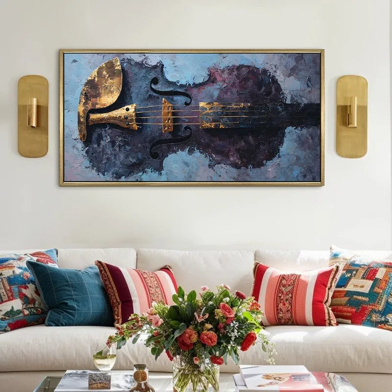 Indigo Strings Canvas Wall Art media 1