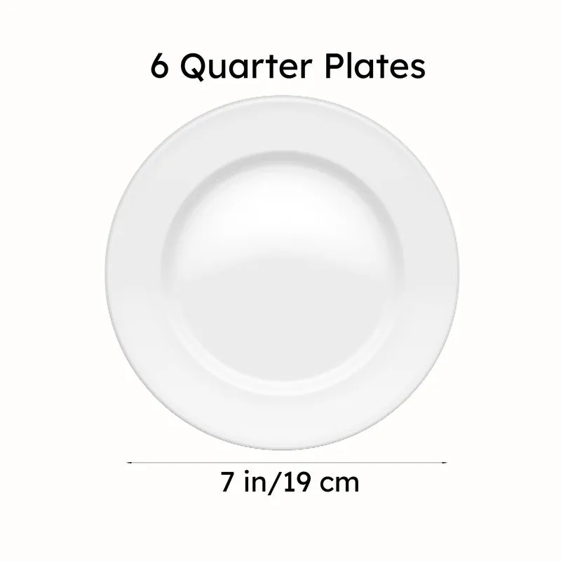 Mintora Green Ceramic Quarter Plates - Set Of Six media 8