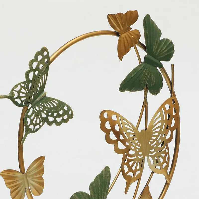 Botanic Mirage Metal & Wood Showpiece media 4