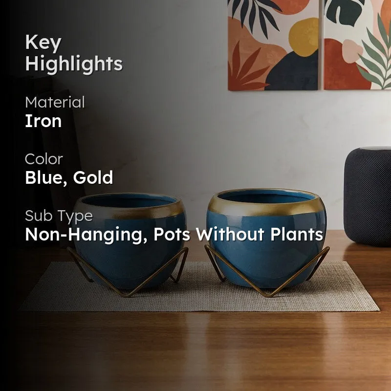 Guja Apple Planter (Blue) - Set Of Two media 2