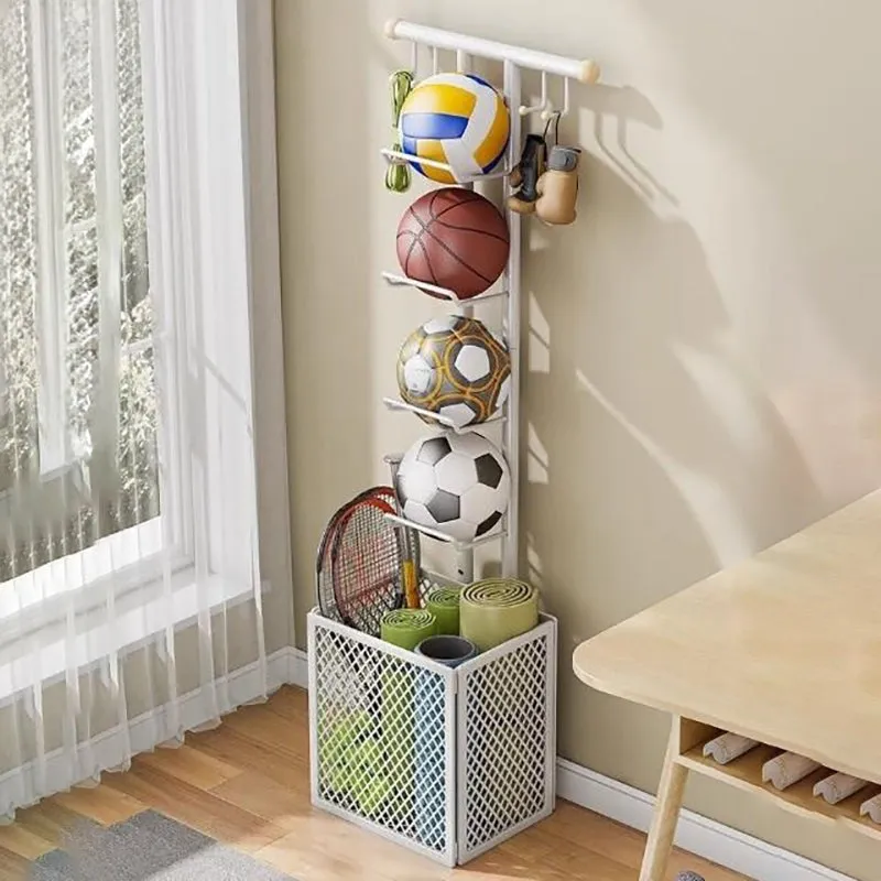 Velora Ball Storage Rack - White media 10