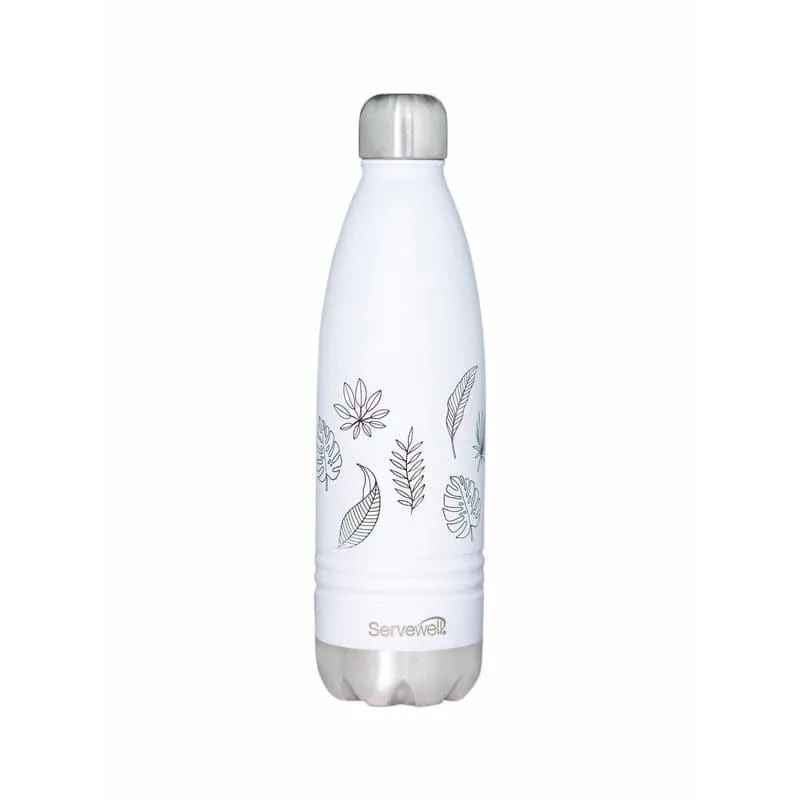 Leafy Mate Hot & Cold Thermos Bottle (White) - 750 mL media 4