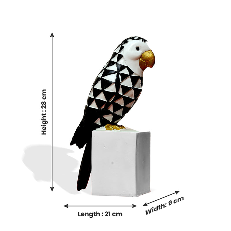 Chevron Parrot Polyresin Showpiece media 5