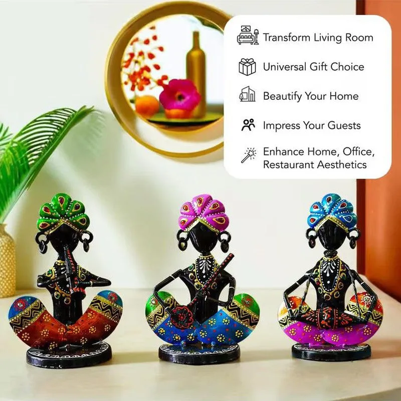 Elanora Premium Art Showpiece - Set Of Three media 5