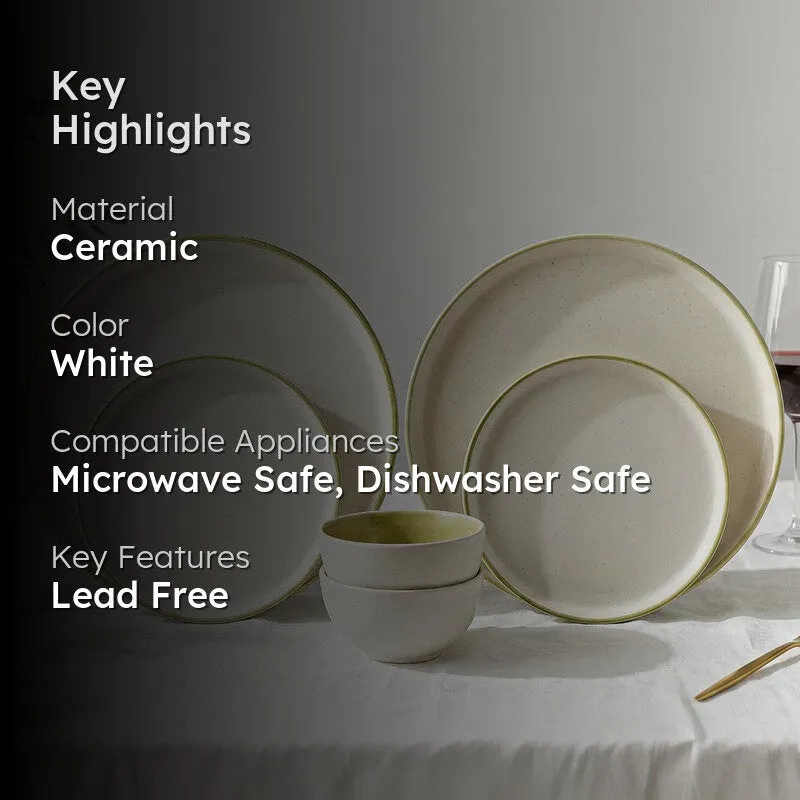 Aarunya Ceramic Dinner Set - 6 Piece Set media 2
