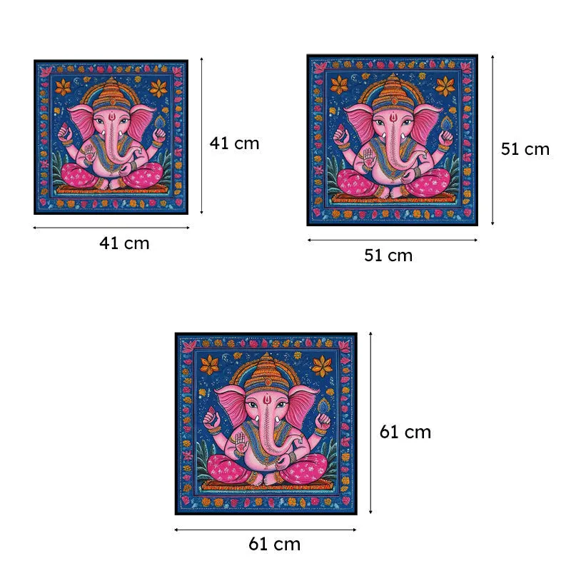 Balaganesha Canvas Wall Art With Frame media 7