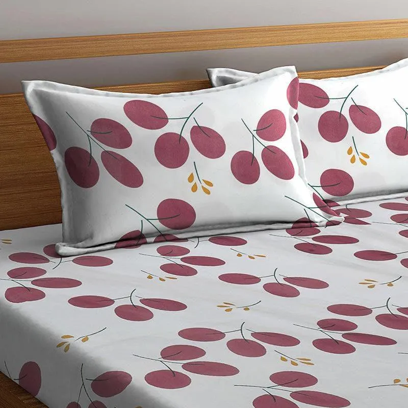 Clara Charm Bedsheet (Cinnamon) - 180 GSM media 3