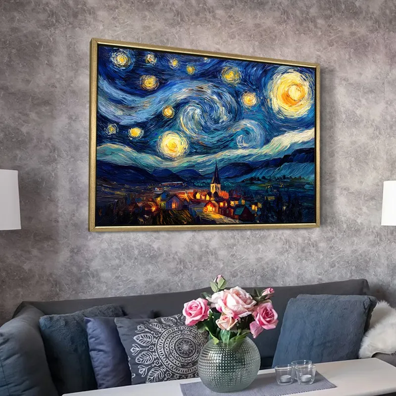 Nocturne Dreams Canvas Wall Painting With Frame media 6