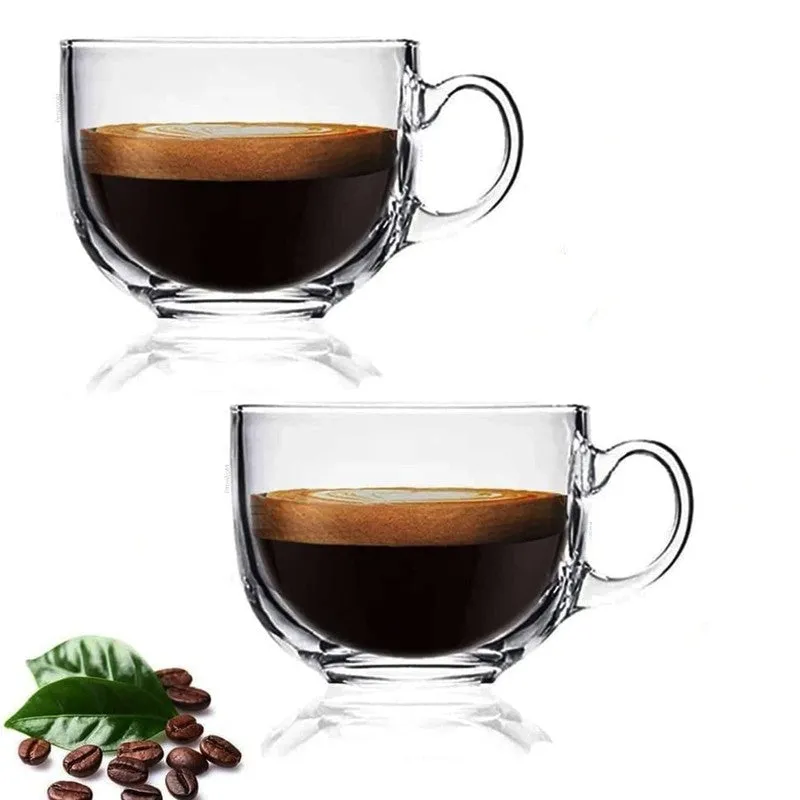 Round Glass Coffee Mug (150 mL Each) - Set Of Two media 6
